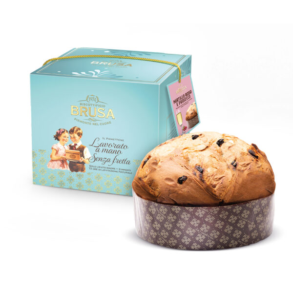Panettone Mirtilli Rossi e Prosecco Box